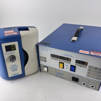 Codman Malis Bipolar CMC III Coagulator 80-1170 W/ Irrigation Module 1000