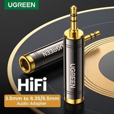 UGREEN 3.5mm to 6.35mm 1/4 Adapter Gold Plated Audio Jack Male to AUX Female Con