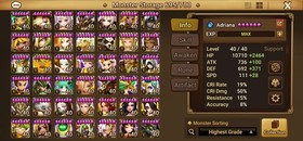 Summoners War Global 5LD5:🔥 Narsha/ Elenora/Pater/D.Zen/Mi Yang🔥+221 Swft G3 