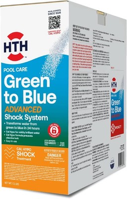 Swimming Pool Care Green to Blue 2-Step Solution, 1 Kit