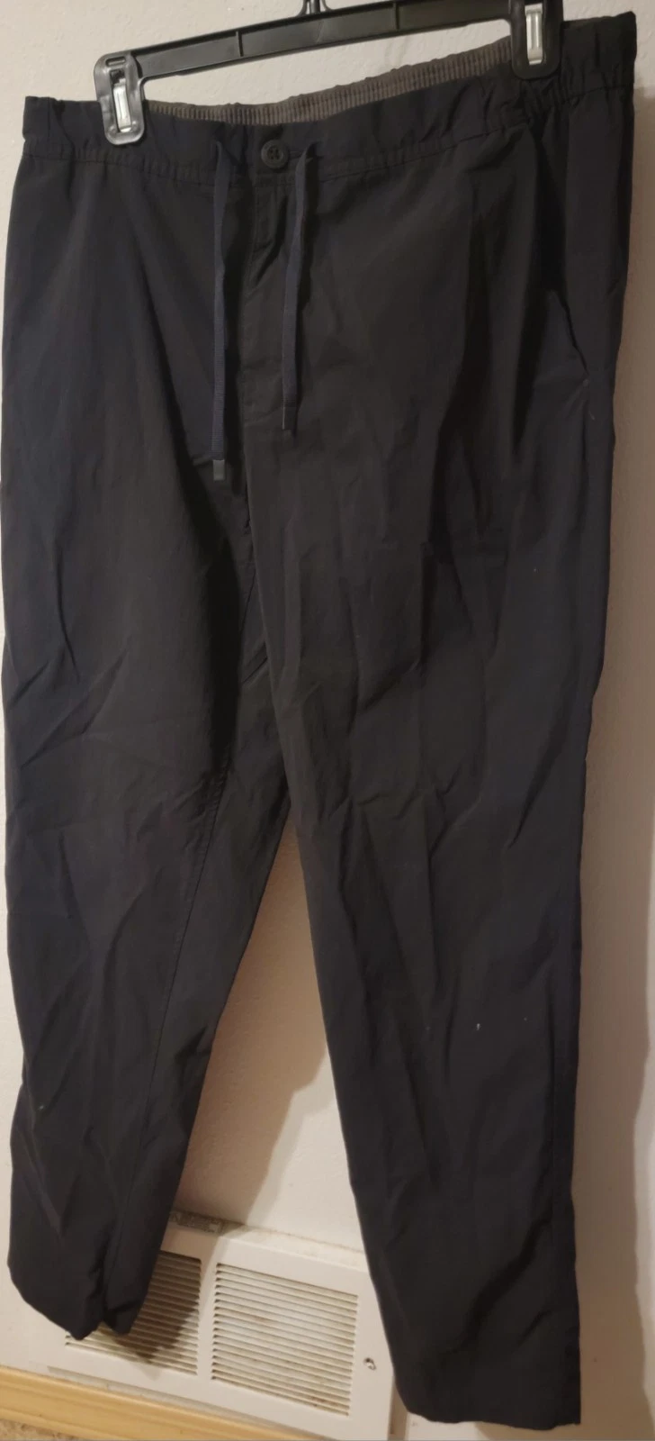 REI Cooperative Pants Mens 36wx32L Black Lightweight Hiking Pants Drawstring
