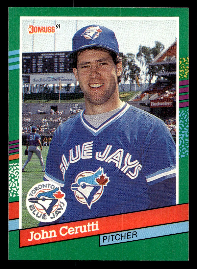 1991 Donruss - John Cerutti Baseball card Toronto Blue Jays Raw Trading Card