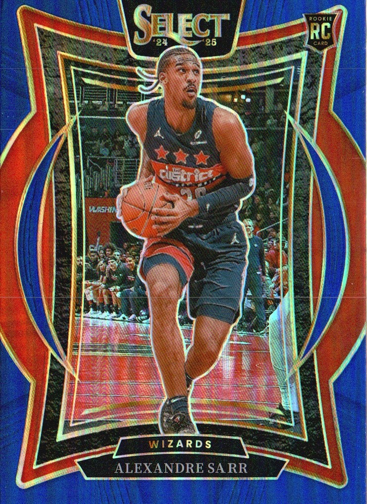 2024-25 Panini Select #73 Alexandre Sarr Blue Prizm