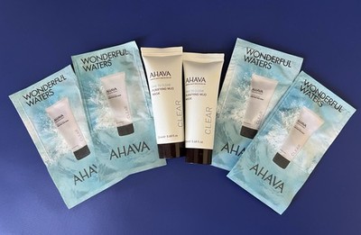 Lot of AHAVA Wonderful Waters Time To Clear Purifying Mud Mask Samples
