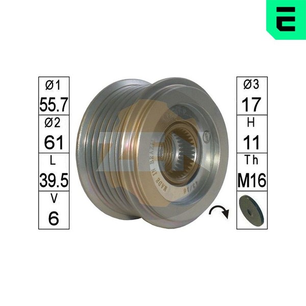 Generatorfreilauf ERA ZN5677 FüR Opel Chevrolet Antara L07 Cdti 4X4 Cruze J300-image