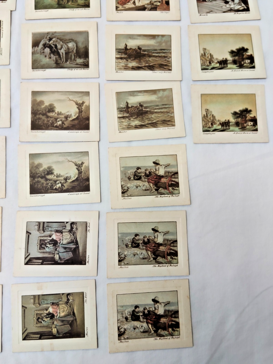 Scarce Antique Trading Cards De Reszke Cigarette Art Treasures x61 Loose -AF