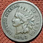 1883 Indian Head Cent 1C Copper Coin VF Nice Better Date Coin