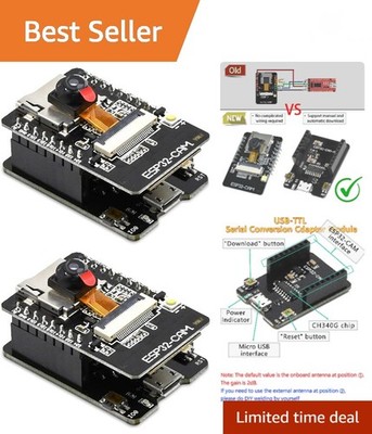 2PCS -CAM-MB, -CAM W BT Board -CAM-MB Micro USB to Serial Port CH-340G with O...
