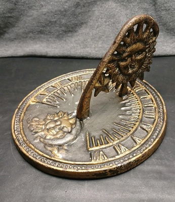 #ad Garden Decor Sun Dial 6.5quot; Restored Works Intermittently Depending On Weather $29.99