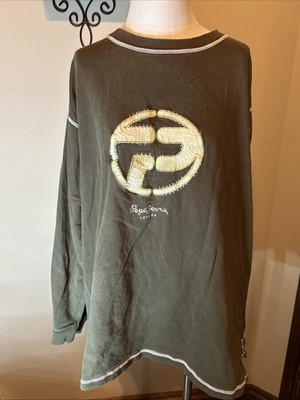 Pepe Jeans London Sweatshirt 2XL Men Sweater Logo Spellout EUC (A40)