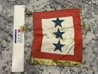 WW2 WWII US Army Military Home Front 3 Blue Star Sons in Service Banner Flag
