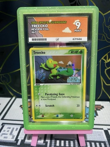Pokemon TCG - Treecko 67/100 Crystal Guardians Reverse Stamped - ACE 9