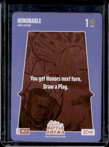 2026 Bo Jackson Battle Arena Honorable 1st Edition Bonus Play Foil #BPL-17