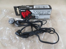 neo geo pocket Stereo headphones SNK official game NEOP12020 Japan games boxed