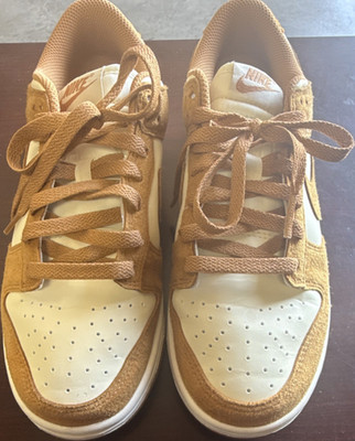 Nike Dunk Next Nature Flax Brown White Low Top Sneakers Suede HJ7673-100