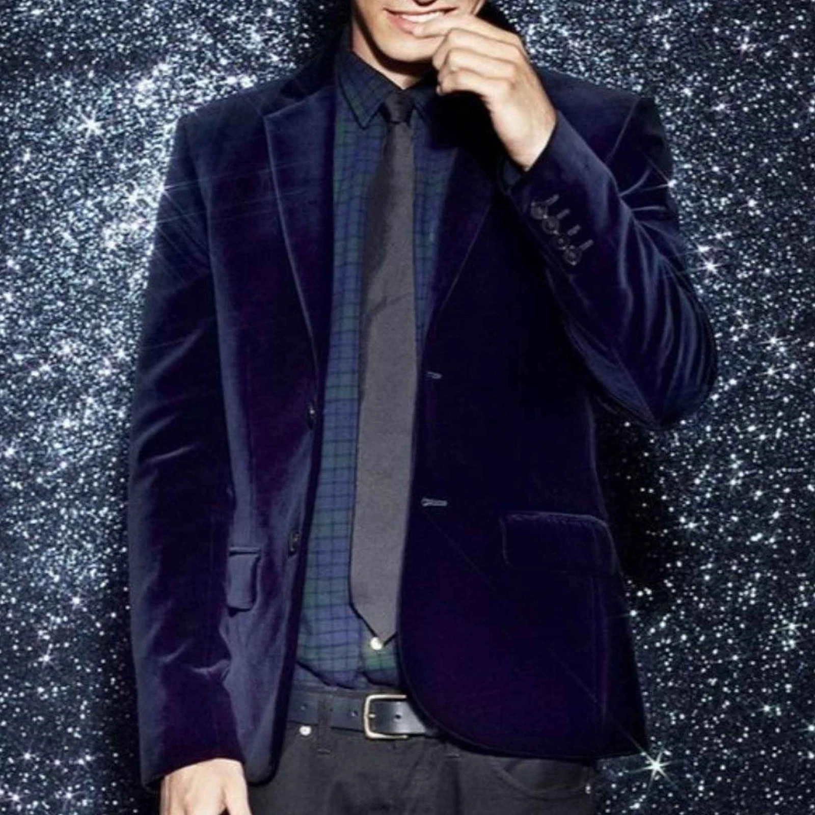 Men's Blue Velvet Handmade Designer Blazer Wedding Party Wear Dinner Jacket