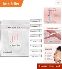 Dermaplane Razor Refills for Women   8 Single-Use Face Razor Blades for Facia...