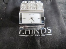 DKNY Diamante Claspe Womans Watch- Excellent Condition - 2.7cm x 2.0cm