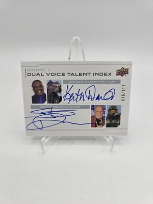 Upper Deck Halo 2 Legacy Collection 016/117 Steve Downes Keith David Dual Auto 