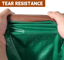 Tarp 10x12 ft 100% Waterproof 7mil Durable Grommets and Reinforced Edges,Uv R...