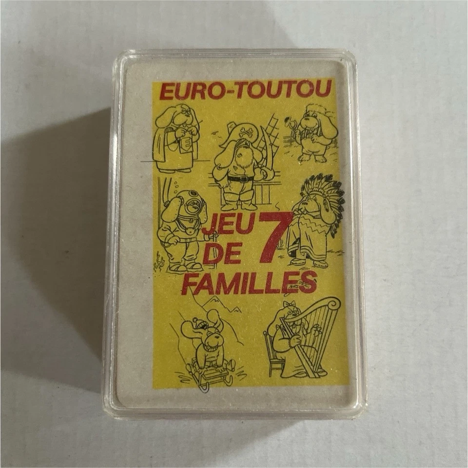 Euromarché Euro-Toutou Jeu de 7 familles, cartes illustrées animaux carton - Photo 1/3