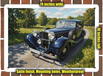 Metal Sign - 1939 Maybach SW38 Oil Painting - 14x10