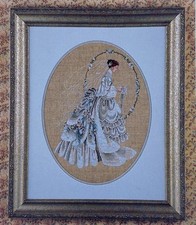 Vtg Lavender  Lace  The Bride  Cross Stitch Chart LL9 Marilyn Leavitt-Imblum