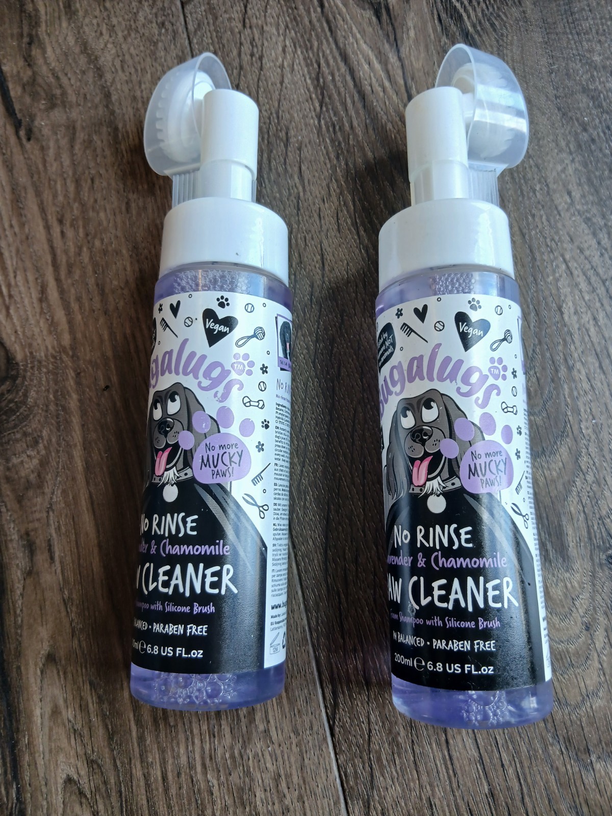 2 X Bugalugs Paw Cleaner Foam Shampoo Lavender & Chamomile 200ML