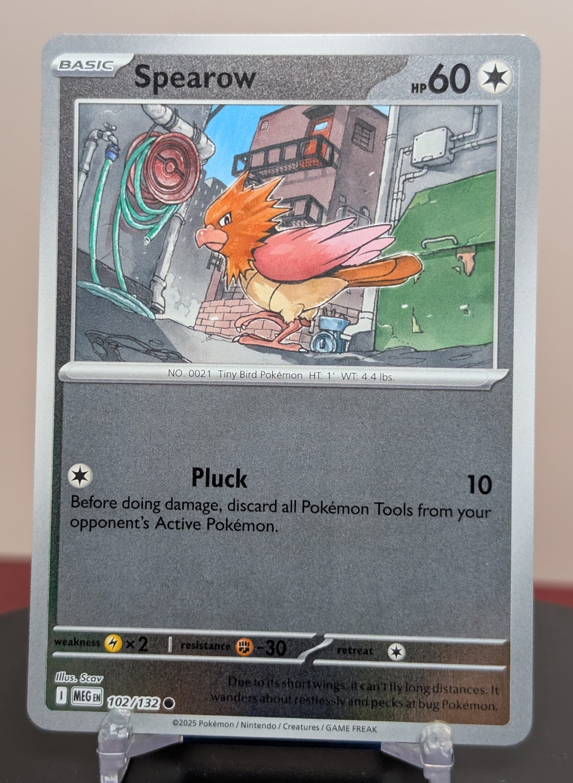 Pokemon Spearow #102/132 English Mega Evolution Reverse Holo