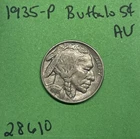 1935-P Buffalo 🦬 Indian Head Nickel 5c AU About Uncirculated