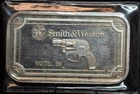 Smith & Wesson .38 1 Oz Fine Silver .999 Bar