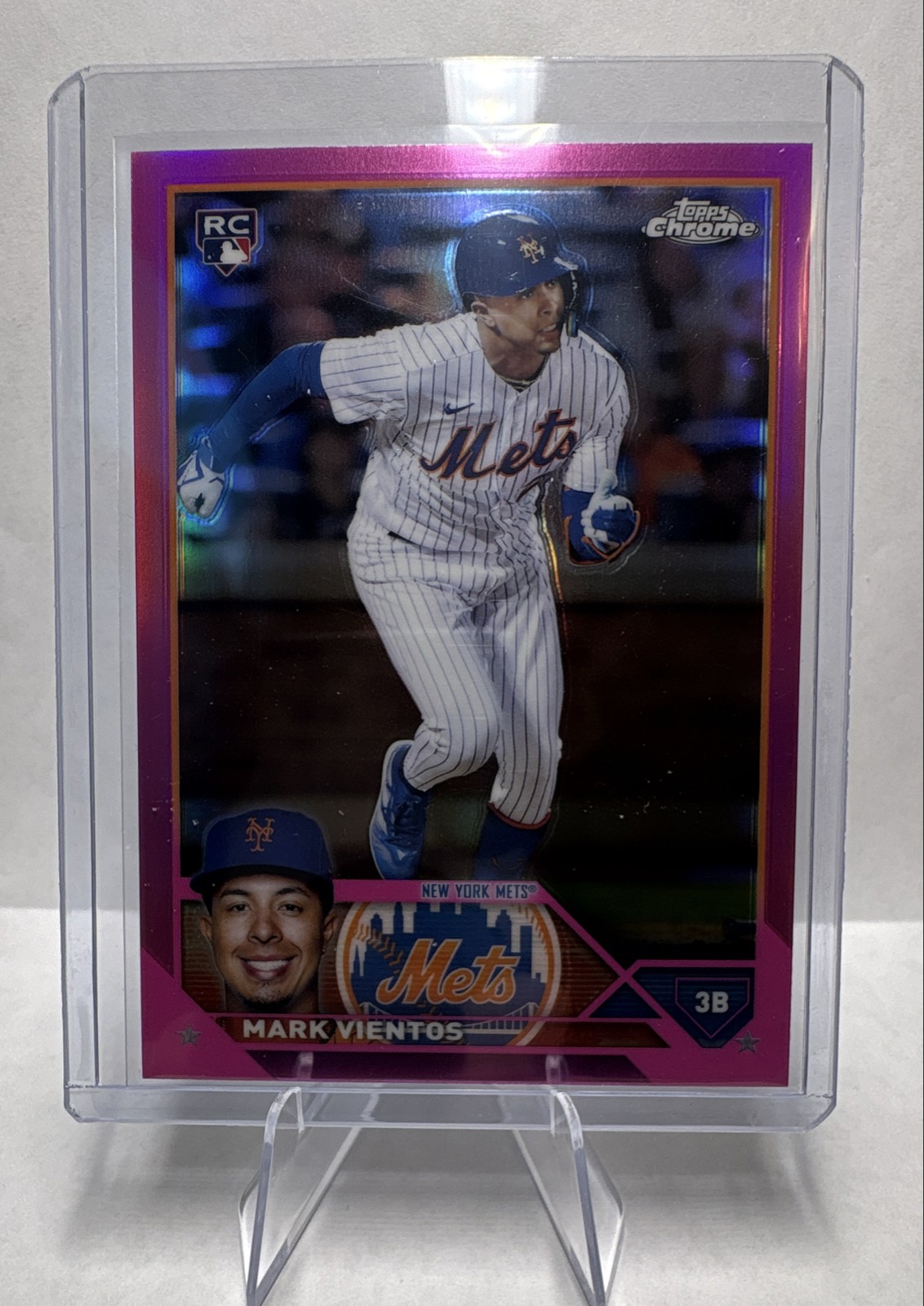 2023 Topps Chrome - Mark Vientos #8 Pink Refractor (RC)