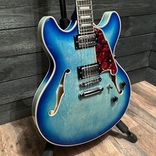 D'Angelico, LTDEditionPremier DC XT Semi-hollow body Stunning WoodGrain BlueBurst