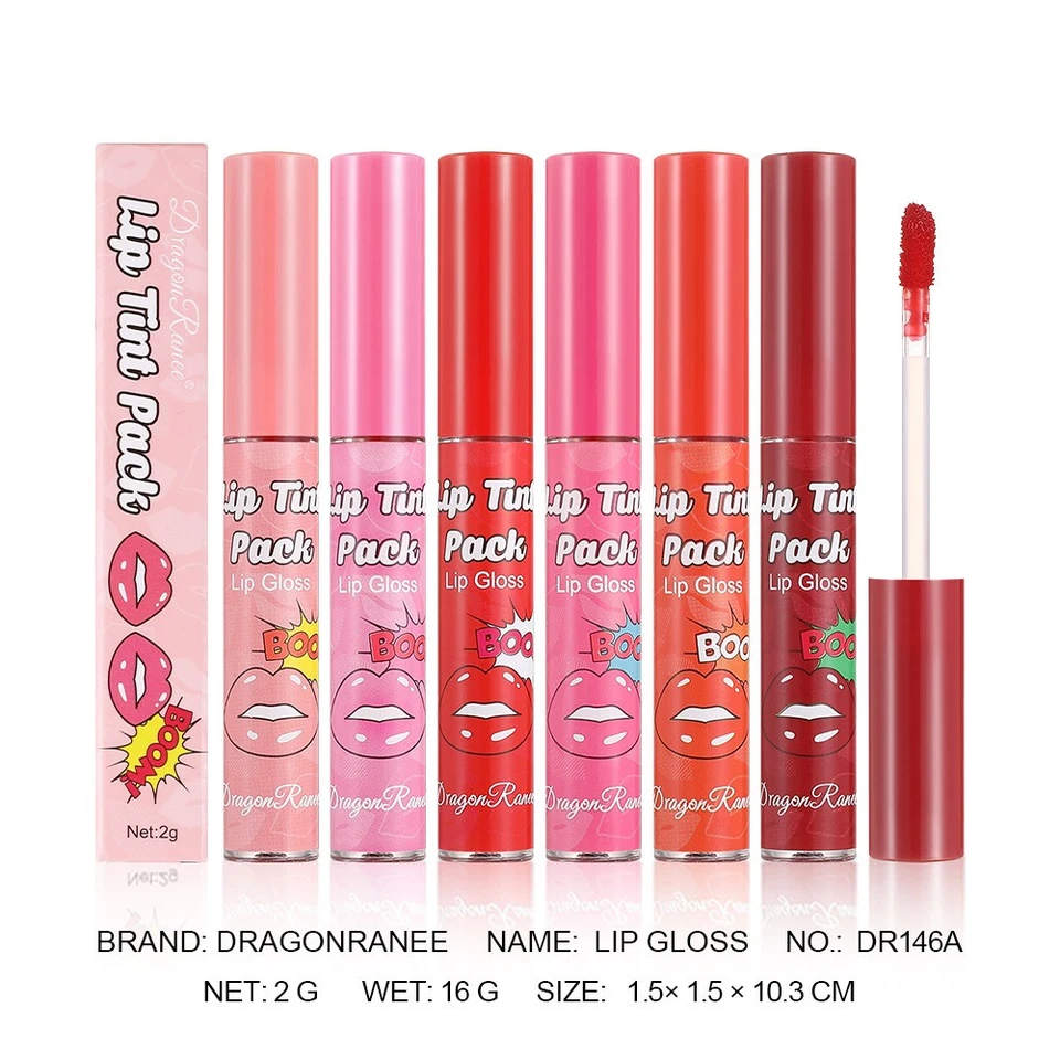 Peel Off Hydrating Lip Gloss Tinted Lip Stain Moisturizing Non Sticky - Image 2 of 4
