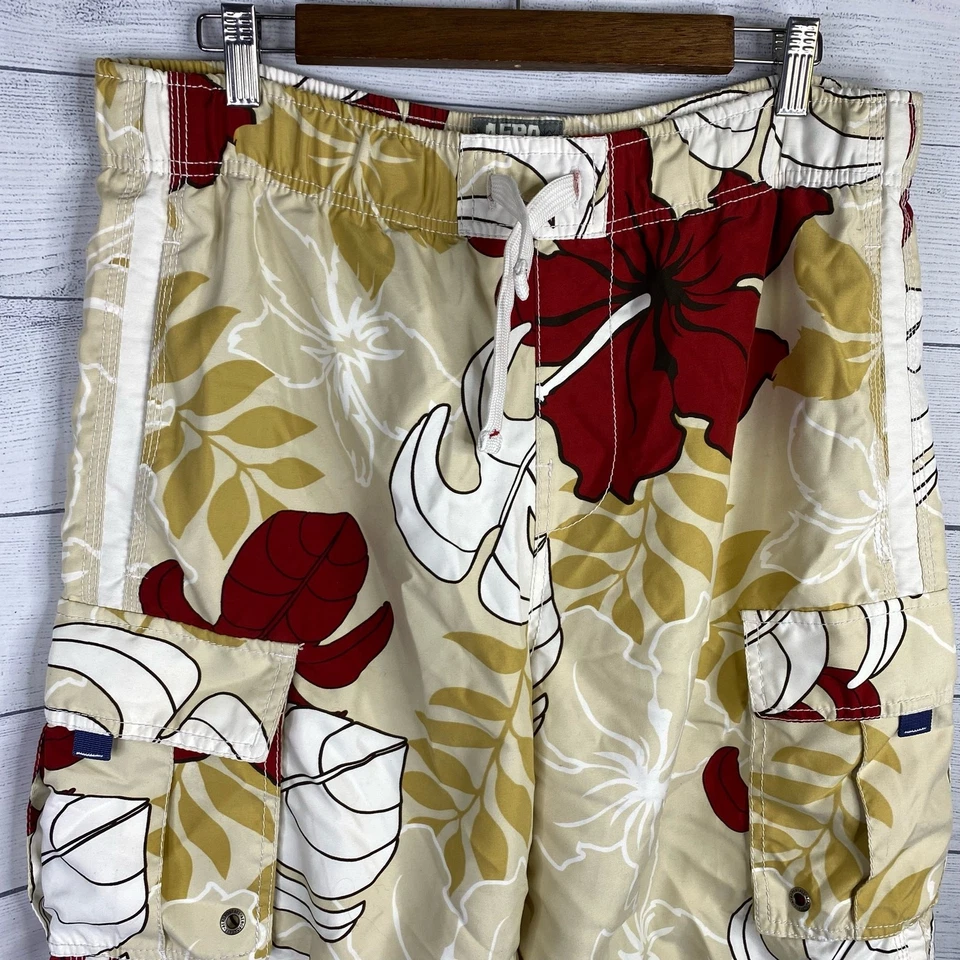 Aeropostale Mens Aero Surf Board Shorts Swim Trunks Hawaiian Print size Medium  Foto 3 de 4