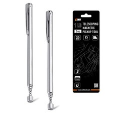 2 Pcs Stainless Telescoping Magnetic Pick-Up Tool Pocket Pen Clip Extendable