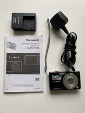 Panasonic Lumix DMC-FS15 12MP Digital Camera Black - Fully Working With Charger