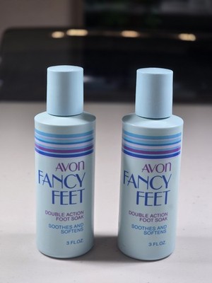 Avon Foot Fancy Double Action Foot Soak Smooths Lot Of 2 Vintage 1984