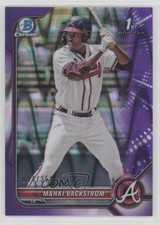 2022 Bowman Chrome Prospects Purple RayWave Refractor 34/250 Mahki Backstrom 4k1