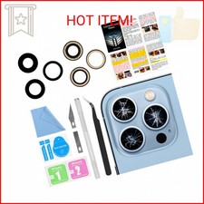 ASDAWN Back Camera Lens Glass Replacement for iPhone 13 Pro and 13 Pro Max, Rear