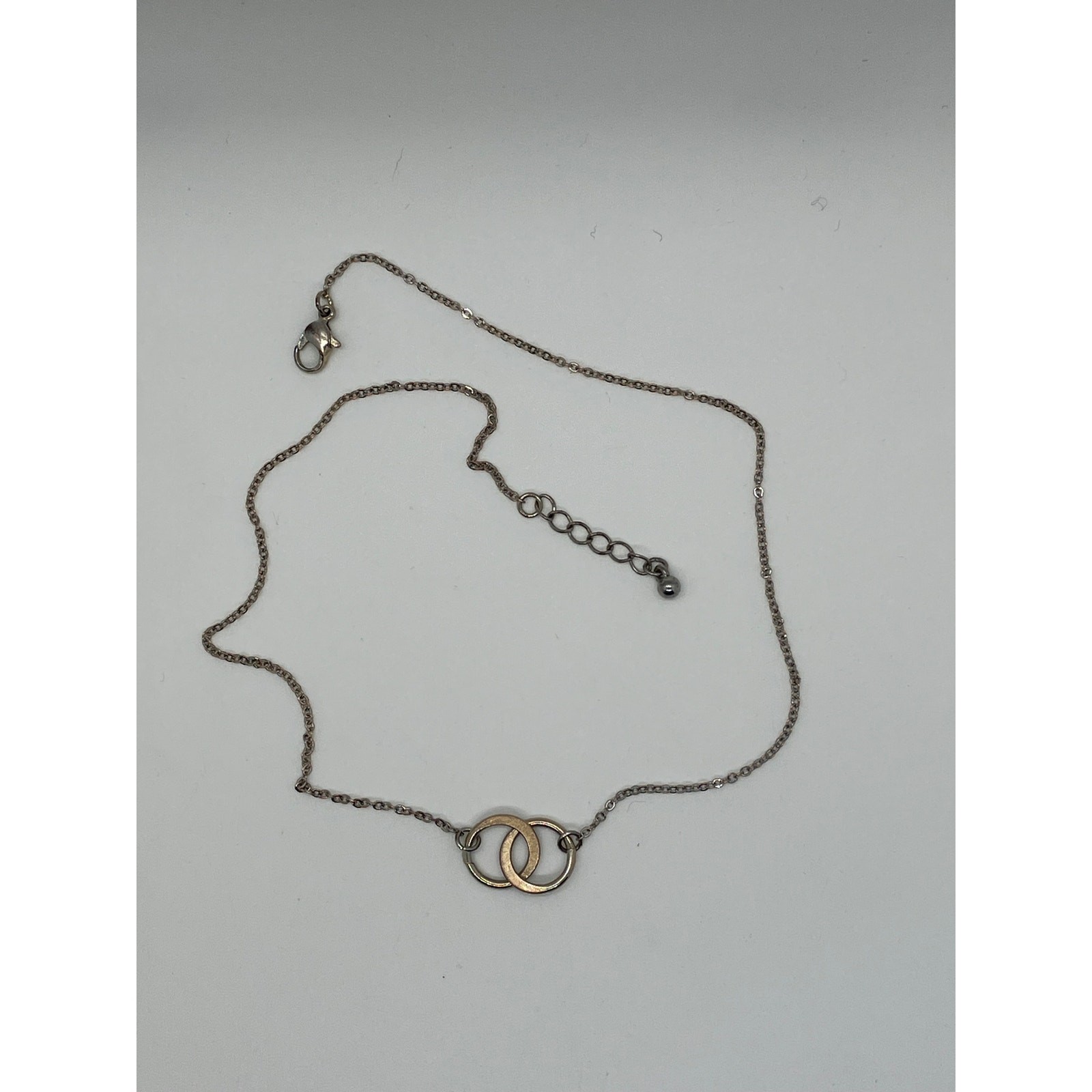 Delicate Vintage Interlocking Rings Necklace – Si… - image 7
