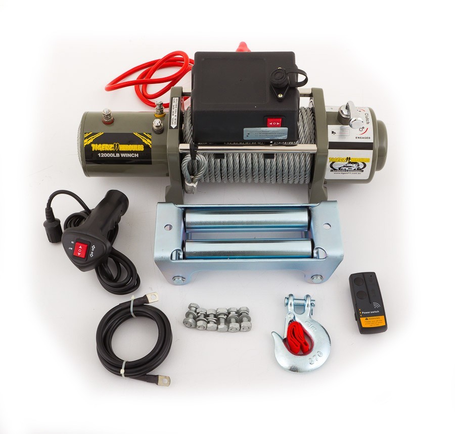 TIGERZ11 HERCULES GRANDE 12000 ELECTRIC CABLE WINCH 4x4 WIRELESS eBay