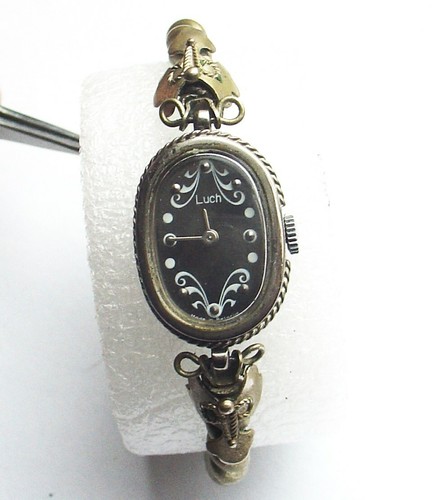 Serviced Ussr Soviet Russian Luch Jewel Womens Watch Mechanical Wrist Ladies - Picture 3 of 12