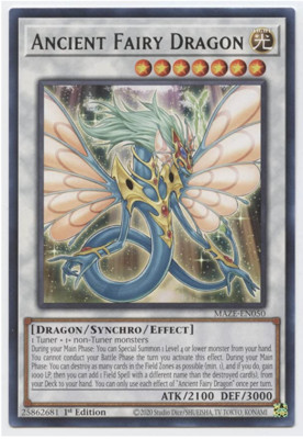 Yu-Gi-Oh!  - Ancient Fairy Dragon - MAZE-EN050 - Rare - 1st Ed - NM/M - NEW