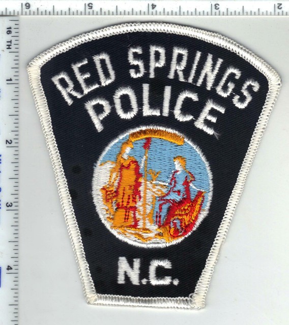 Red Springs Police (North Carolina) 1st Issue Shoulder Patch eBay