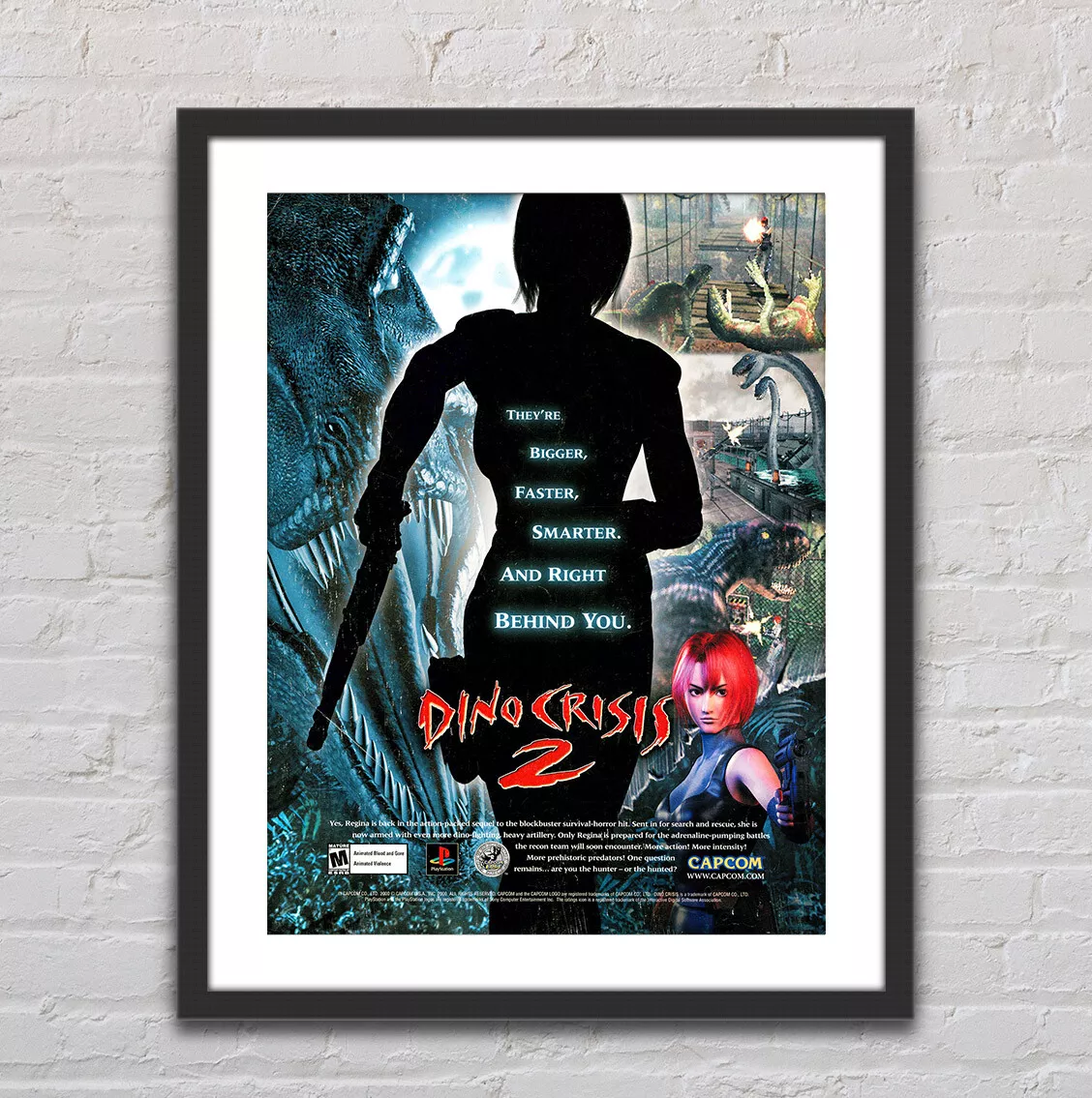 DINO CRISIS Game Poster Game Art Horror Game Print 