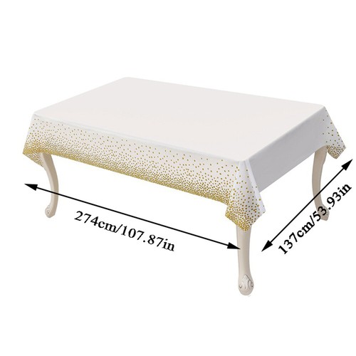 Rechteckige Tischdecke Wasserdichte Pvc-Tischdecke Kunststoff Party Hochzei /s - Picture 11 of 17