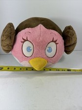 Star Wars Plush Angry Birds Princess Leia Plush Pink Large Stuffed 14" Soft