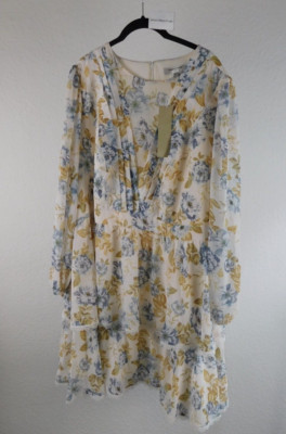 Forever New Damen Elliot Curve Kleid Winfields Floral Gr.52 Mit Unterkleid