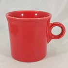 HLC Fiesta Scarlet Red O Ring Handle Coffee Mugs Cups 10oz Fiesta